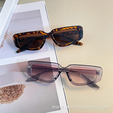 95152 Fashion Trendy Vendor Women Clear Small Cat Eye Frames Shades Sunglasses